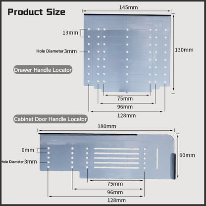🔥 SALE - Cabinet & Drawer Handle Drill Mounting Template