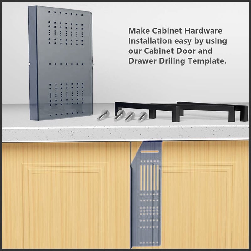 🔥 SALE - Cabinet & Drawer Handle Drill Mounting Template